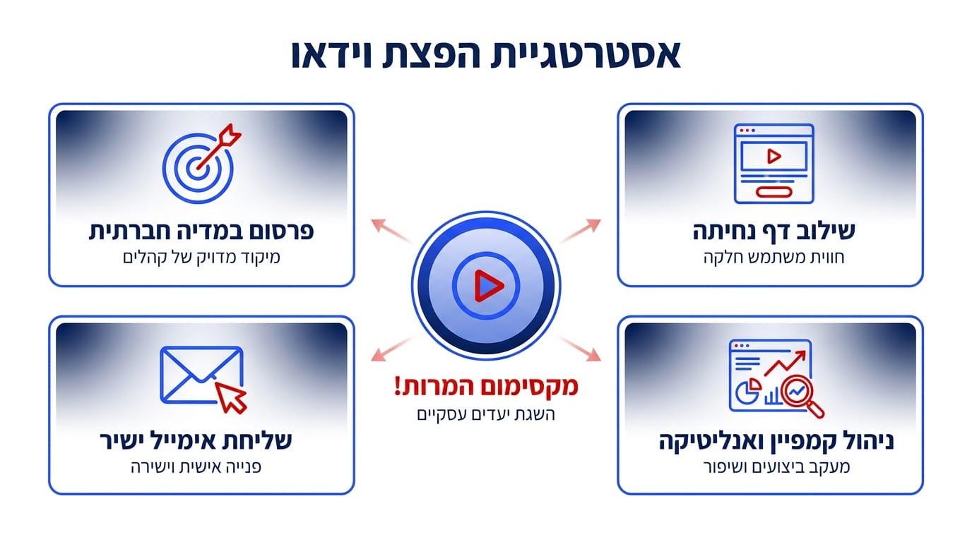 איך מפיצים את הסרטון השיווקי בצורה נכונה