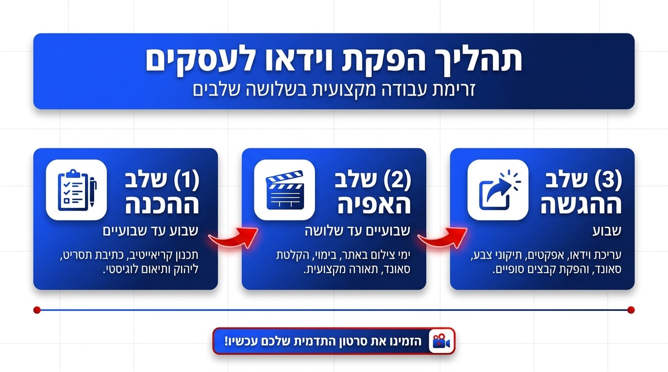 שלבי הפקת סרטון תדמית