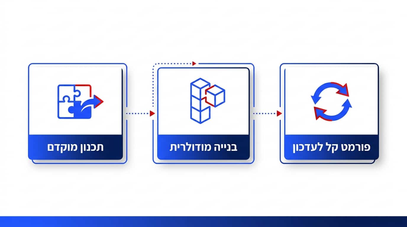 עדכון סרטוני הדרכה כשהתהליך משתנה