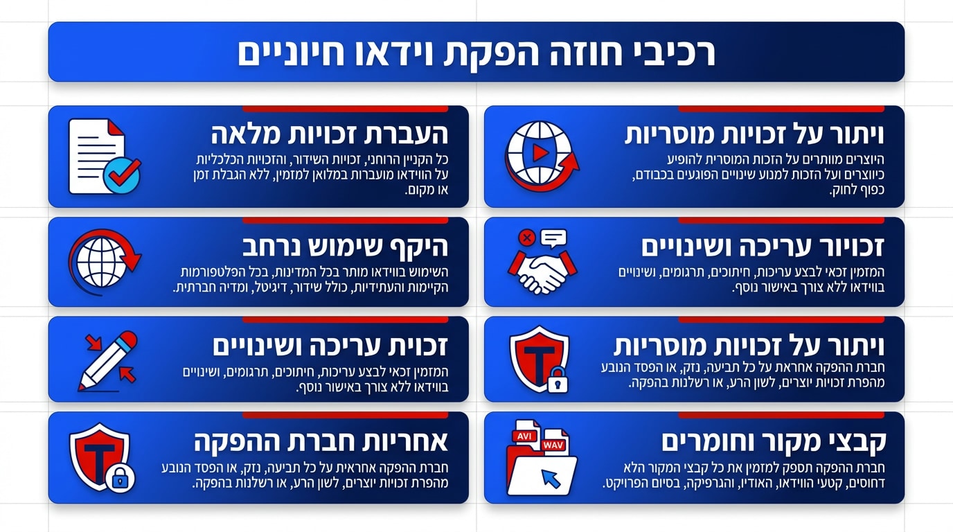 הסכם עם חברת הפקה לסרטון תדמית