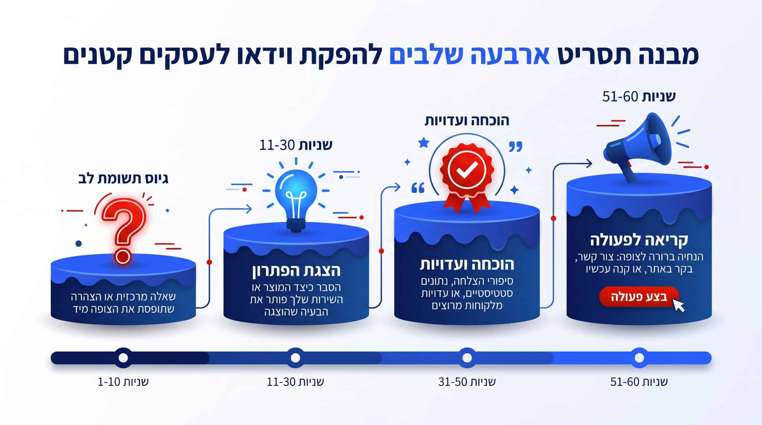מבנה תסריט לסרטון תדמית של עסק קטן