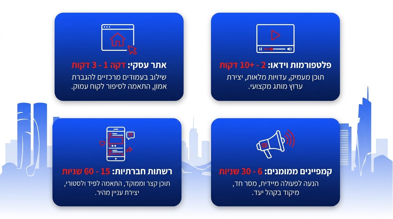 איפה לפרסם את סרטון ההמלצה ואיך